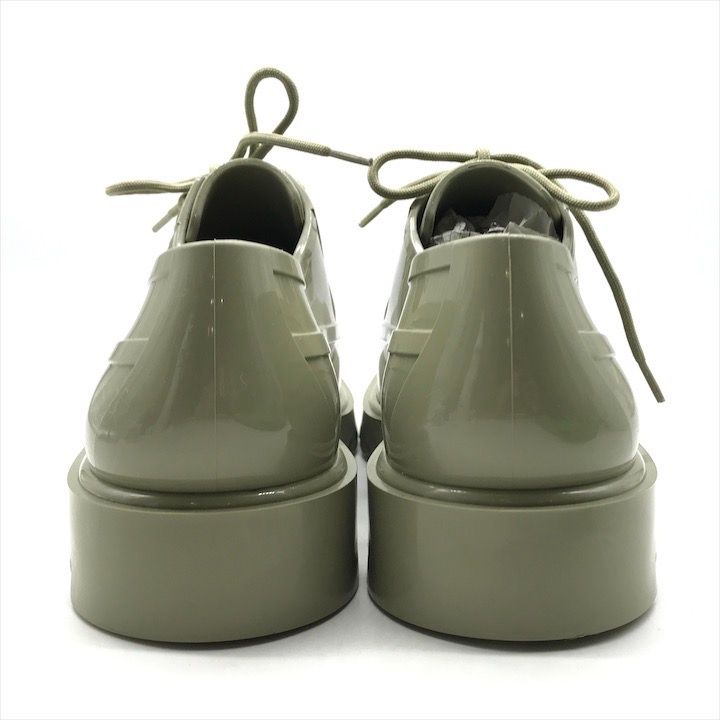 Bottega Veneta Stride Rubber Lace Up Shoes Khaki — view 7