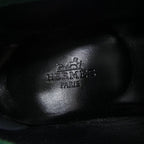 Hermes Paris Shoes Green 36 — view 6