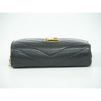 Saint Laurent Leather Bifold Wallet Compact Black — view 3