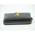 Saint Laurent Leather Bifold Wallet Compact Black — view 5