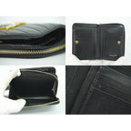 Saint Laurent Leather Bifold Wallet Compact Black — view 8