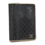 Chanel Notebook Cover Leather Black Agenda
