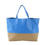 Celine Horizontal Cabas Bicolor Leather Tote Shoulder Business