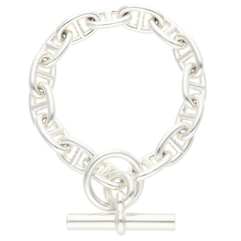 Hermes Chaine D'ancre MM Silver Bracelet