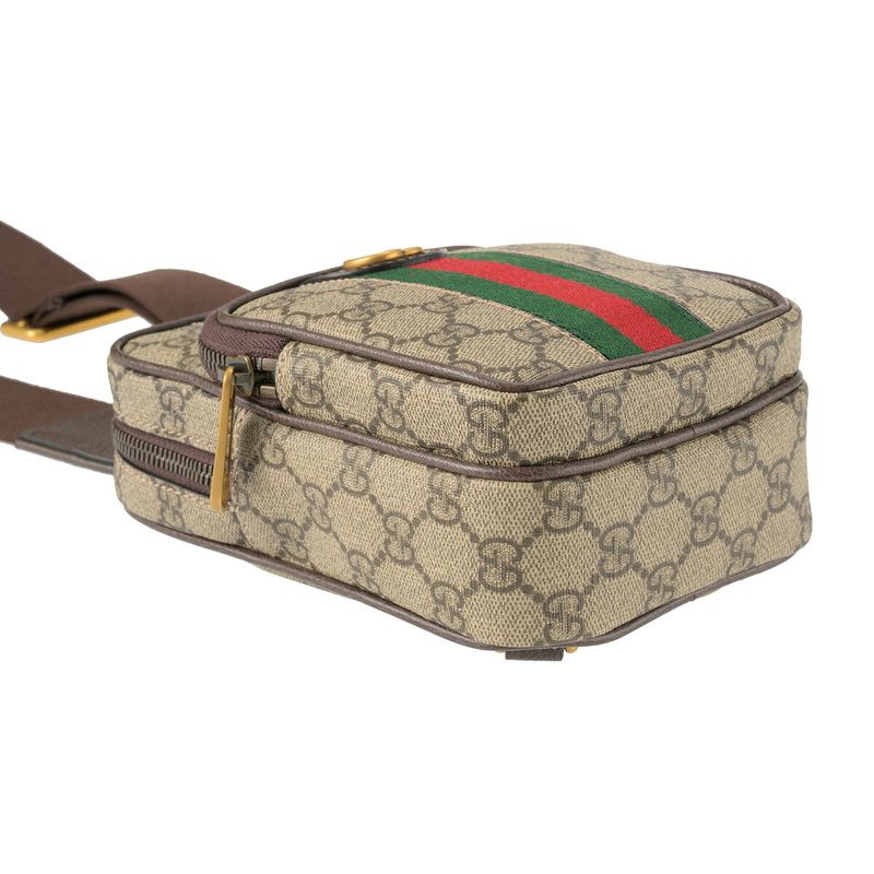Gucci Waist Bag Body Ophidia Brown — view 3