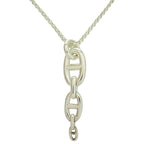 Hermes Chaine D'ancre Ancienne 22 925 Silver Necklace 1191 — view 2