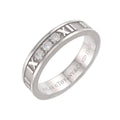 Tiffany & Co Atlas Ring Diamond 18k WG White Gold 750