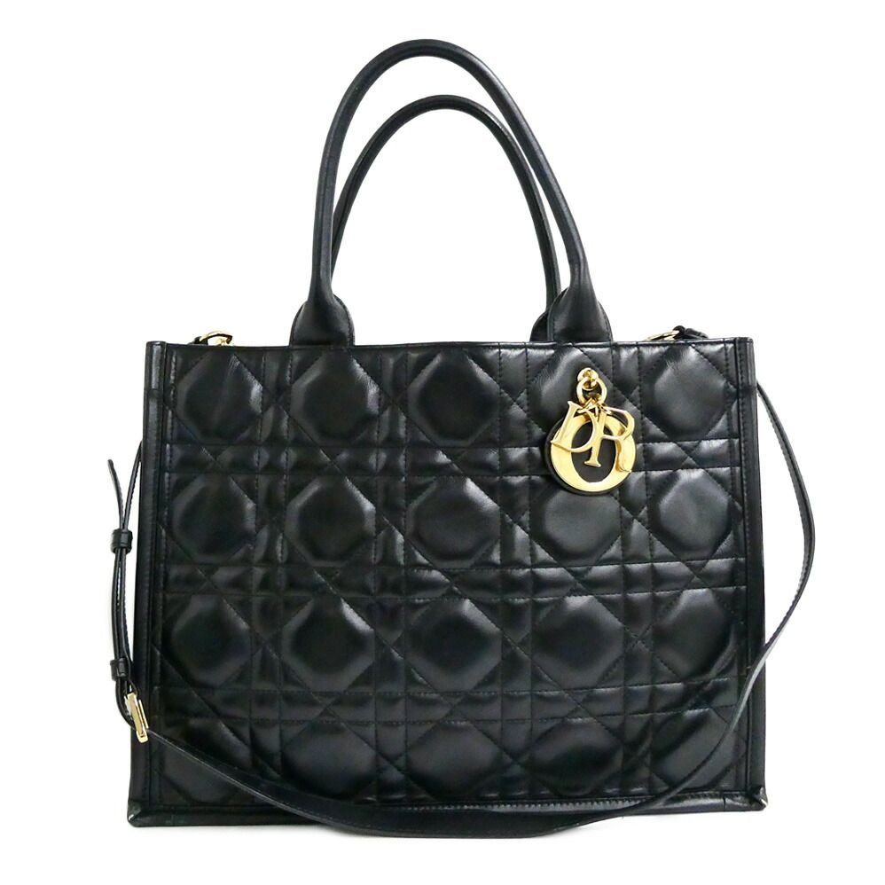 Dior Book Tote Macro Cannage Shoulder Calfskin