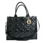 Dior Book Tote Macro Cannage Shoulder Calfskin