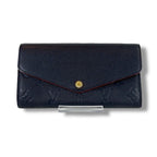 Louis Vuitton Sarah Bifold Long Wallet Empreinte Leather Navy Dark — view 2
