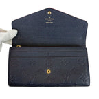Louis Vuitton Sarah Bifold Long Wallet Empreinte Leather Navy Dark — view 4