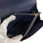 Louis Vuitton Sarah Bifold Long Wallet Empreinte Leather Navy Dark — view 5