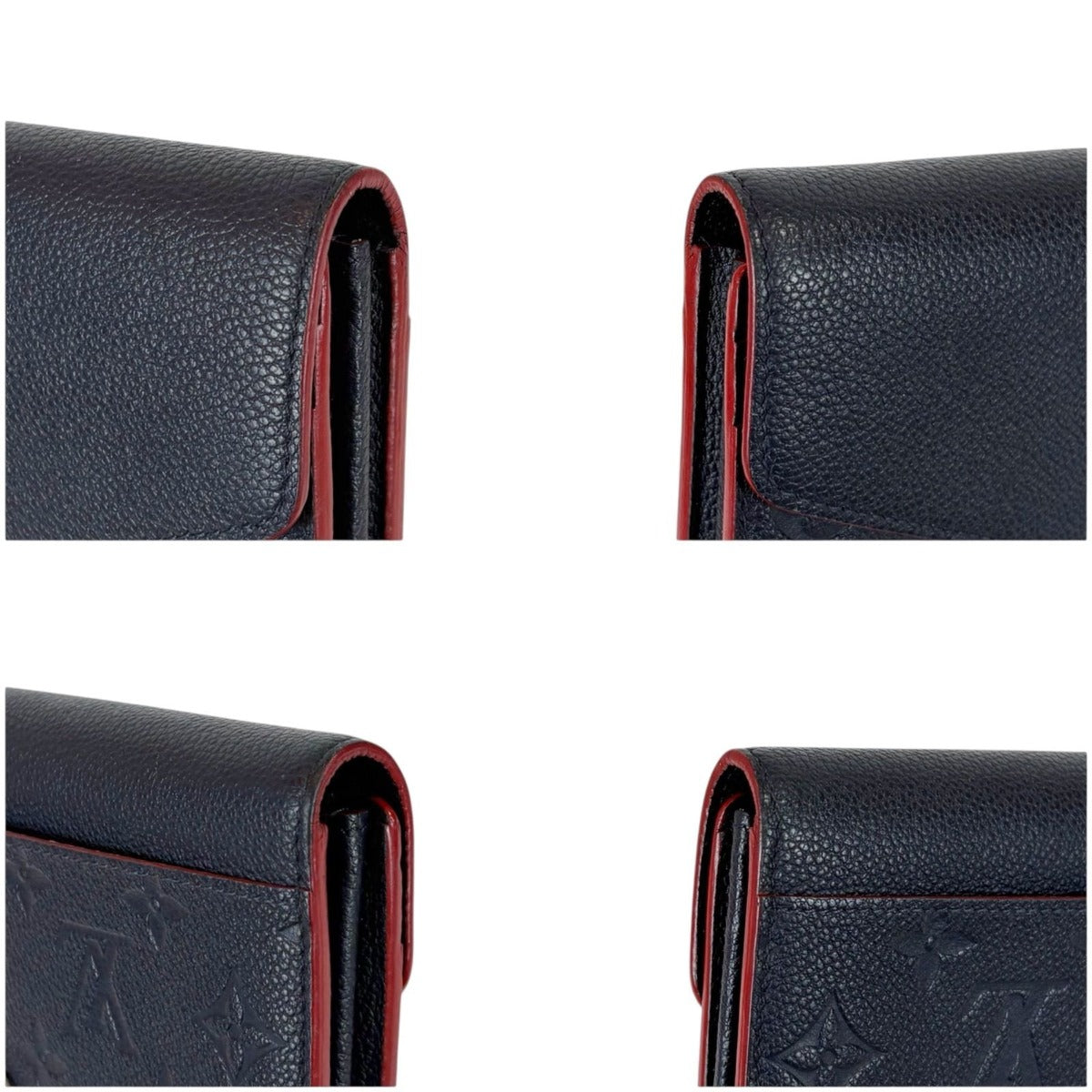 Louis Vuitton Sarah Bifold Long Wallet Empreinte Leather Navy Dark — view 6