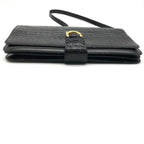 Gucci Croco Vintage Shoulder Bag Combination Black — view 5