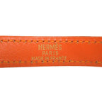 Hermes Kelly Dubreuil Swift Orange Gold Hardware Bracelet 0902 — view 5