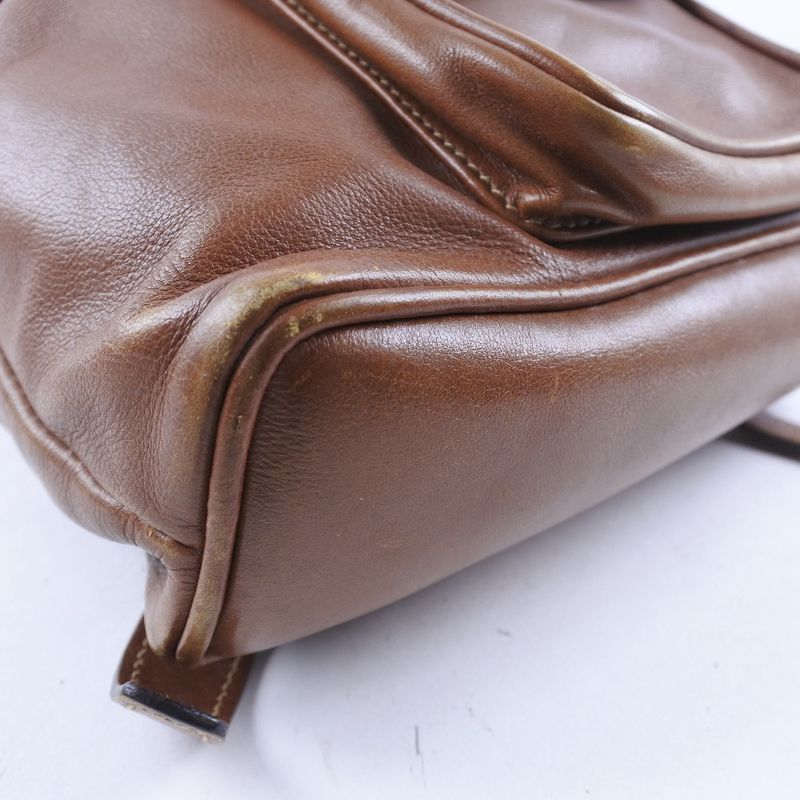 Gucci Bamboo 003.1705.0030 Calf Brown Backpack Daypack — view 4