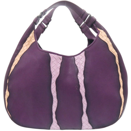 Bottega Veneta Hobo Leather Purple Handbag
