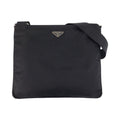 Prada Tessuto Triangle Logo Plate Black Nylon Shoulder Bag Messenger
