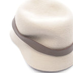 Hermes Hat Gray Leather — view 8