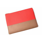 Celine Clutch Pouch Bag Ipad Case Bicolor Primary Red Beige — view 2