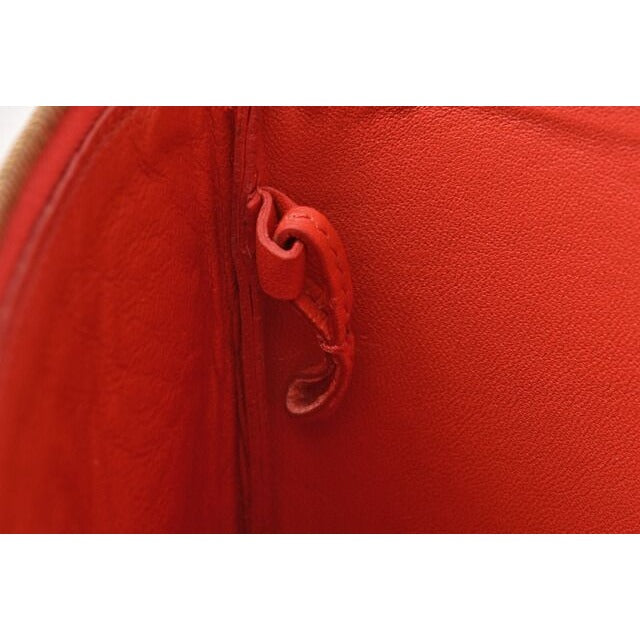 Celine Clutch Pouch Bag Ipad Case Bicolor Primary Red Beige — view 7