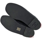 Chanel Loafers Size 37 C Lambskin Espadrilles Coco Mark Black — view 8