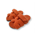 Hermes Chypre Sandals Shoes Shearling Orange Flat