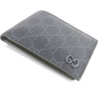 Gucci Leather GG Supreme Canvas Double Logo Bifold Wallet — view 5