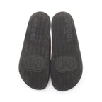 Gucci Sandals Web Stripe Cross Rubber Black — view 4