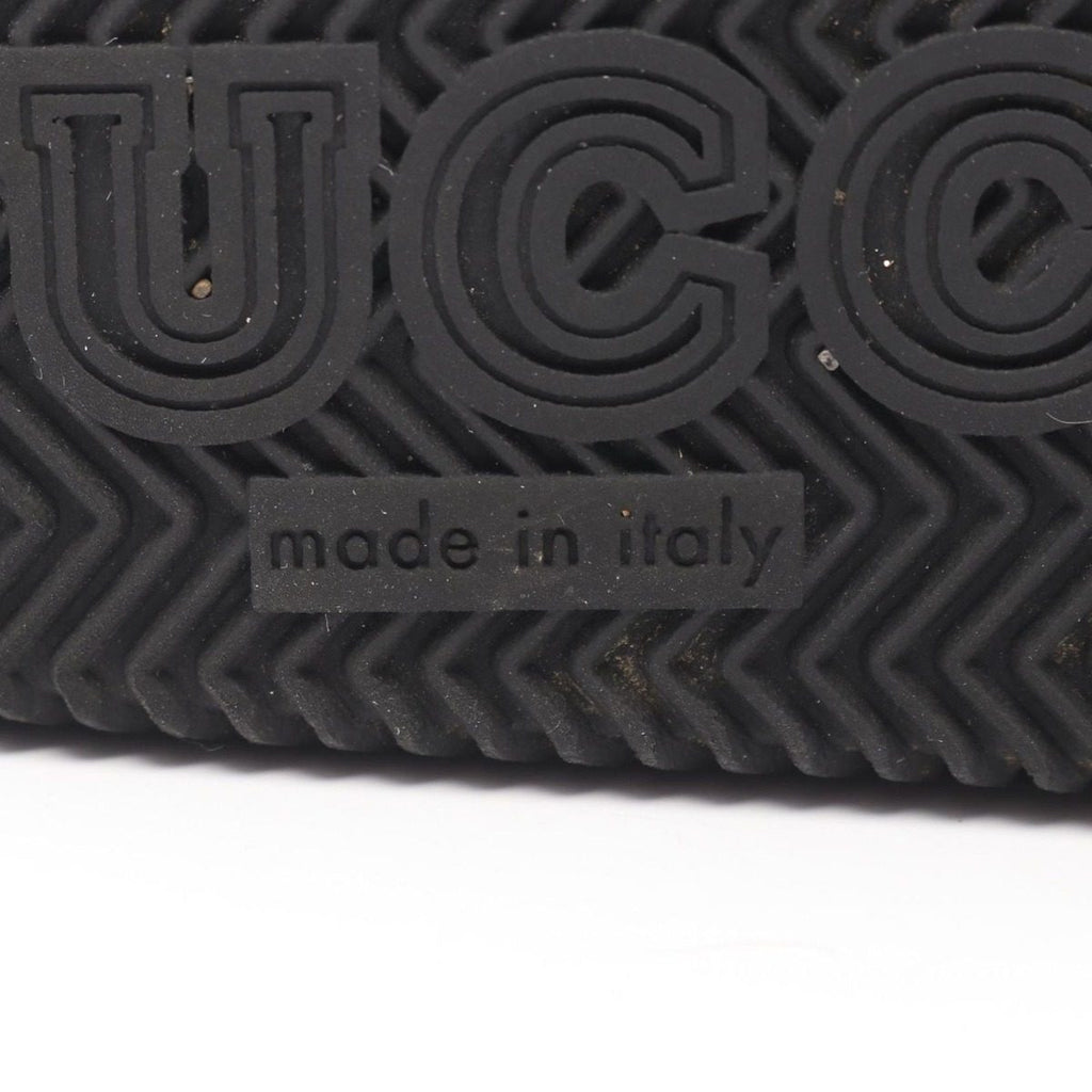Gucci Sandals Web Stripe Cross Rubber Black — view 6