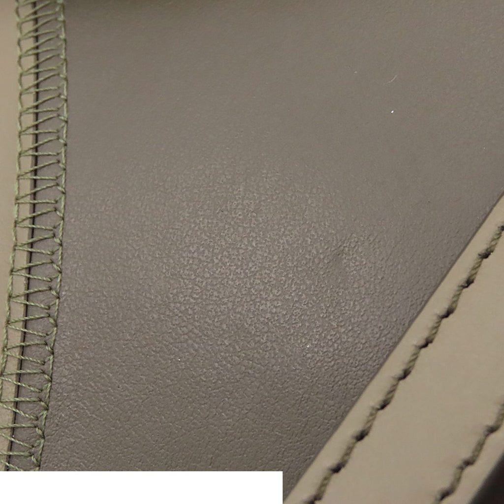 Dior Saddle Bag Khaki Leather Logo — view 6
