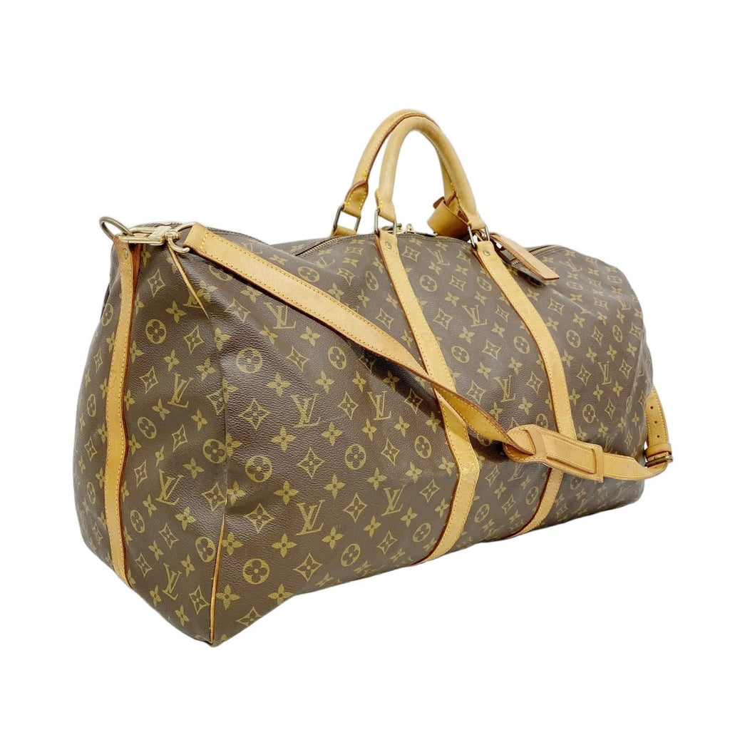 Louis Vuitton Boston Bag Monogram Keepall Bandouliere 60 Brown — view 2