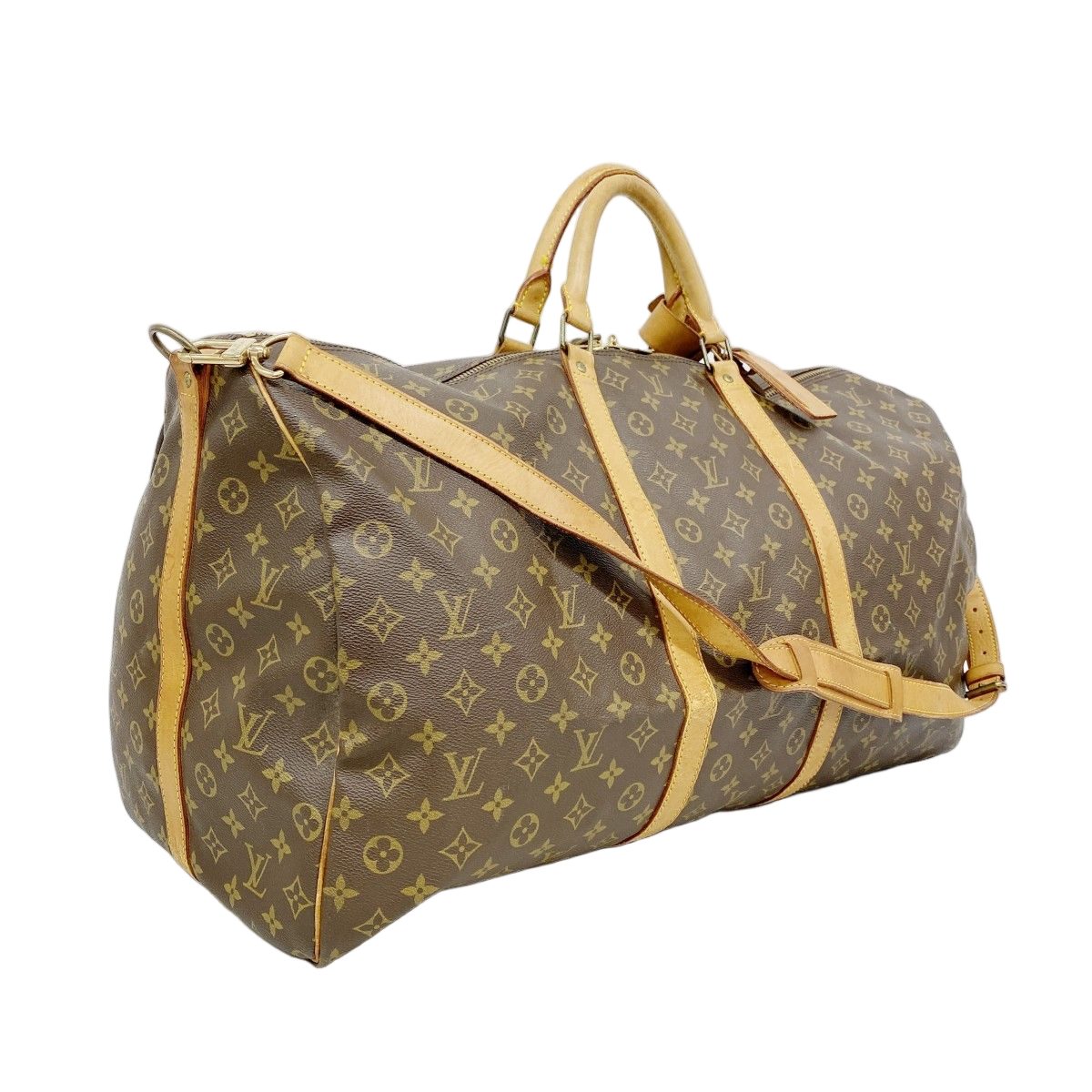 Louis Vuitton Boston Bag Monogram Keepall Bandouliere 60 Brown — view 2