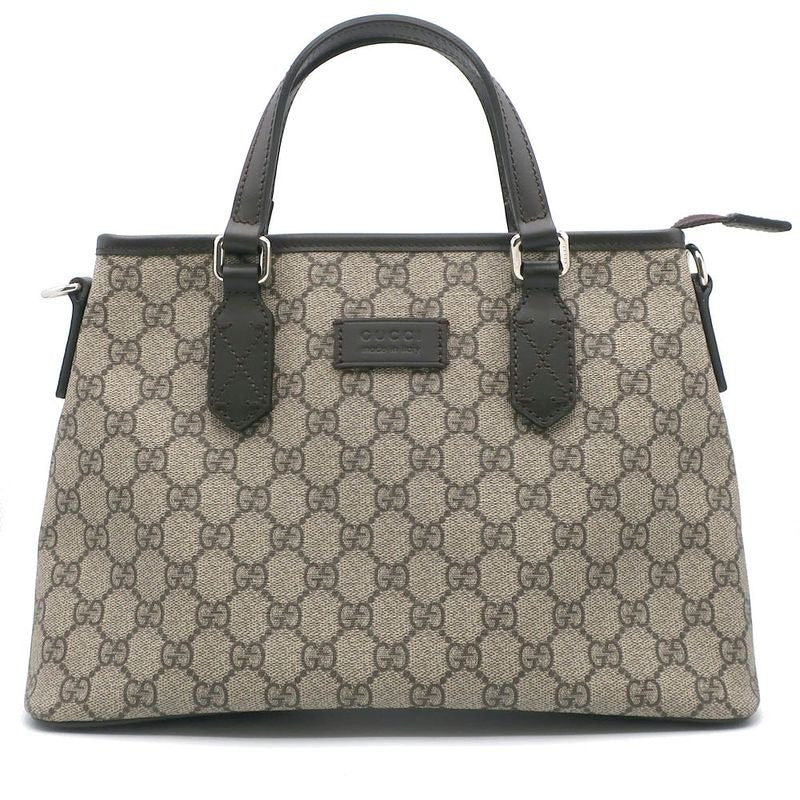 Gucci Tote Bag GG Supreme 429019.486628 Beige Brown Silver Hardware