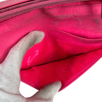 Chanel Cambon Line Long Wallet Bifold Black Pink CC Logo Quilted — view 9