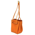 Hermes Vespa Pouch Case Multi Drawstring Charm Orange