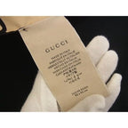 Gucci Silk Large All Over Pattern Scarf Shawl Beige Black — view 5
