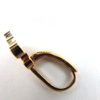 Celine Triomphe Rhinestone Earrings Gold — view 7