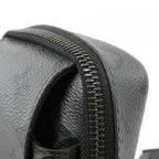 Louis Vuitton Monogram Eclipse Reverse Double Phone Pouch Shoulder Bag — view 6