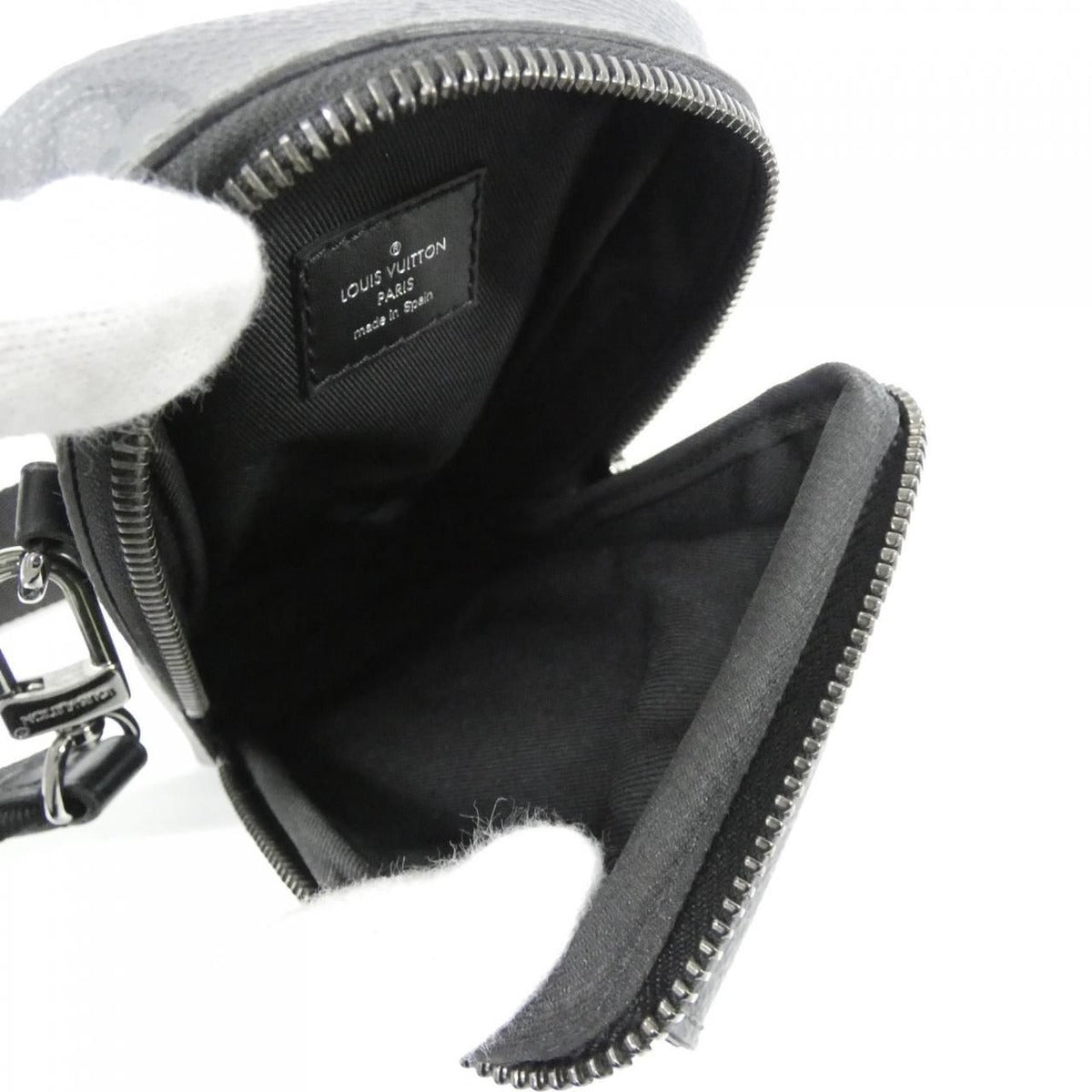 Louis Vuitton Monogram Eclipse Reverse Double Phone Pouch Shoulder Bag — view 8