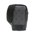 Louis Vuitton Monogram Eclipse Reverse Double Phone Pouch Shoulder Bag