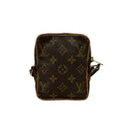 Louis Vuitton Vintage Mini Danube Monogram Leather Shoulder Bag Pochette Brown — view 3