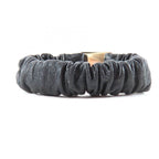 Chanel CC Logo Lambskin Hair Tie Scrunchie Black Gold — view 3