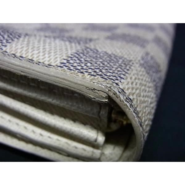 Louis Vuitton Wallet Damier Azur Portefeuille Sarah Leather — view 2
