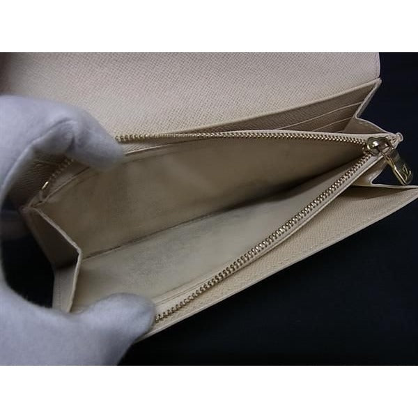 Louis Vuitton Wallet Damier Azur Portefeuille Sarah Leather — view 6