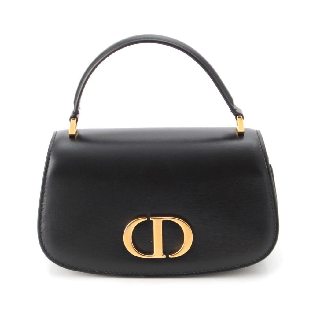 Dior 30 Montane Avenue Calf Leather 2-Way Shoulder Handbag Black