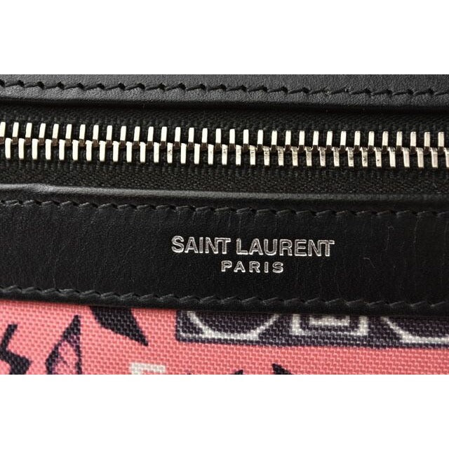 Saint Laurent Backpack Bag Canvas Music Pink Hpm1 F 5563 — view 8