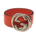Gucci Belt GG Logo 032 194 Leather Orange