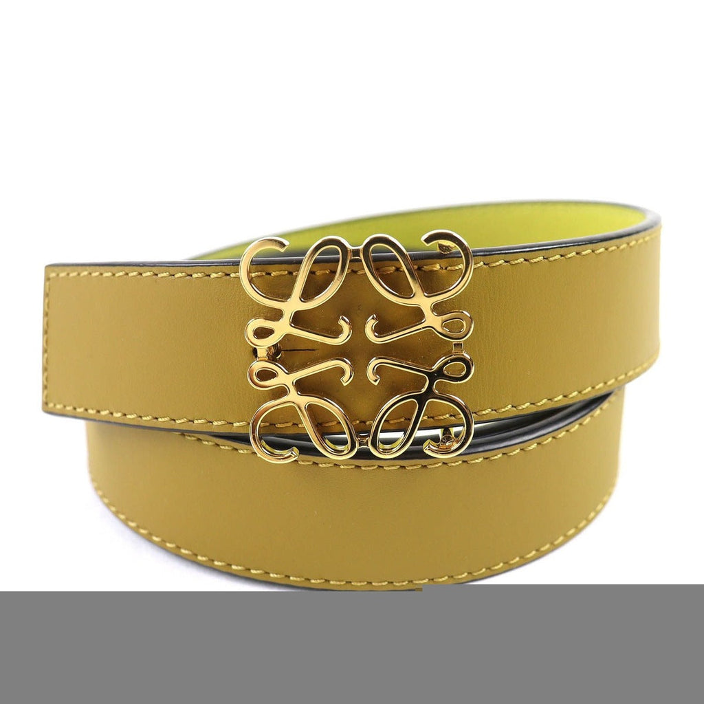Loewe Anagram Buckle Leather Belt — view 8