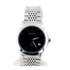 Gucci Timeless Watch Silver Color Quartz Black Dial